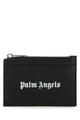 Palm Angels Black Leather Card Holder