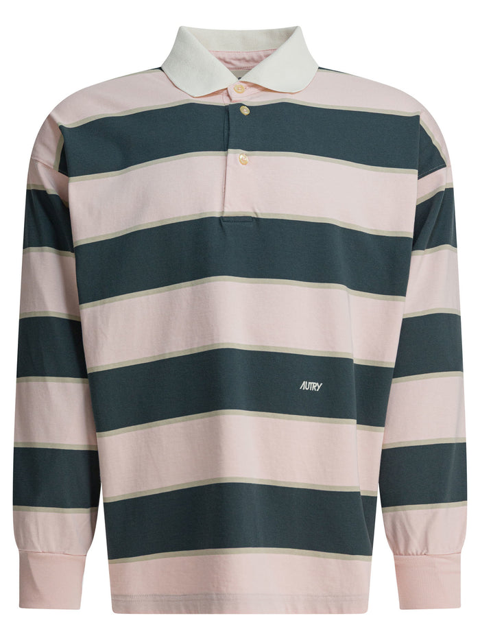 Autry Pink Cotton Polo Shirt