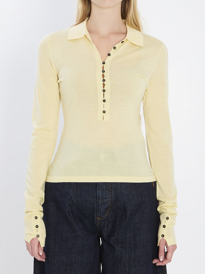 Jacquemus Yellow Merino Wool Sweater