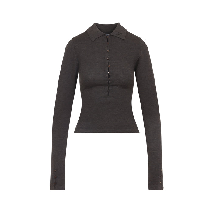 Jacquemus Brown Merino Wool Sweater