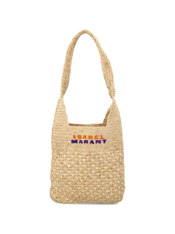 Isabel Marant Praia Small Raffia Shoulder Bag