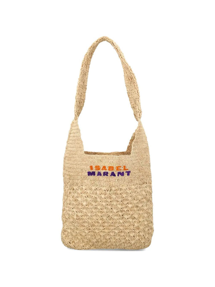 Isabel Marant Praia Small Raffia Shoulder Bag
