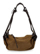 Isabel Marant Beige Calf Velvet Leather Shoulder Bag