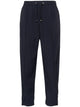 Herno Navy Sport Pants With Elastic Waist