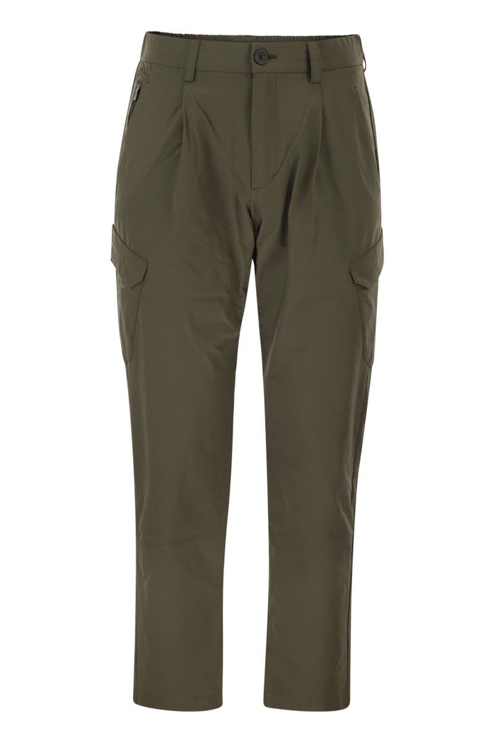 Herno Cargo Trousers With Mechanical Stretch Yarn