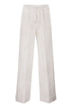 Herno Trousers With Broderie Anglaise Detailing