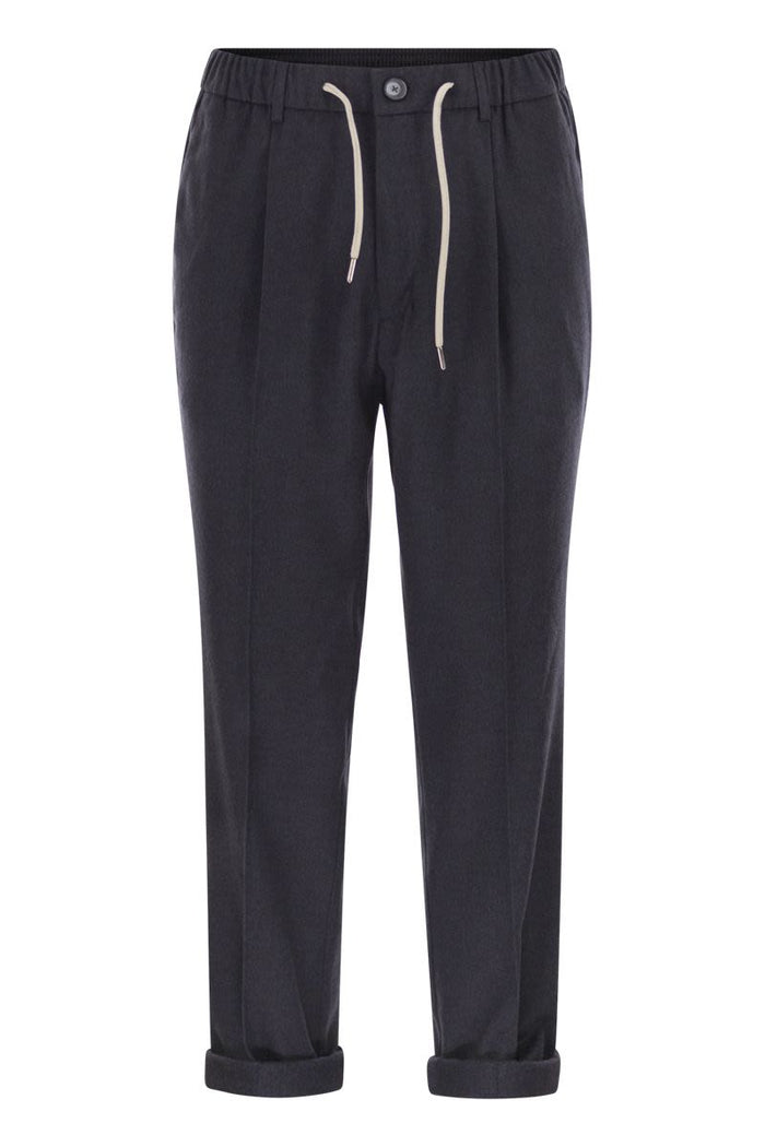 Herno Cashmere And Silk Trousers