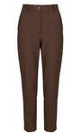 Seventy Dark Brown Cotton Trousers