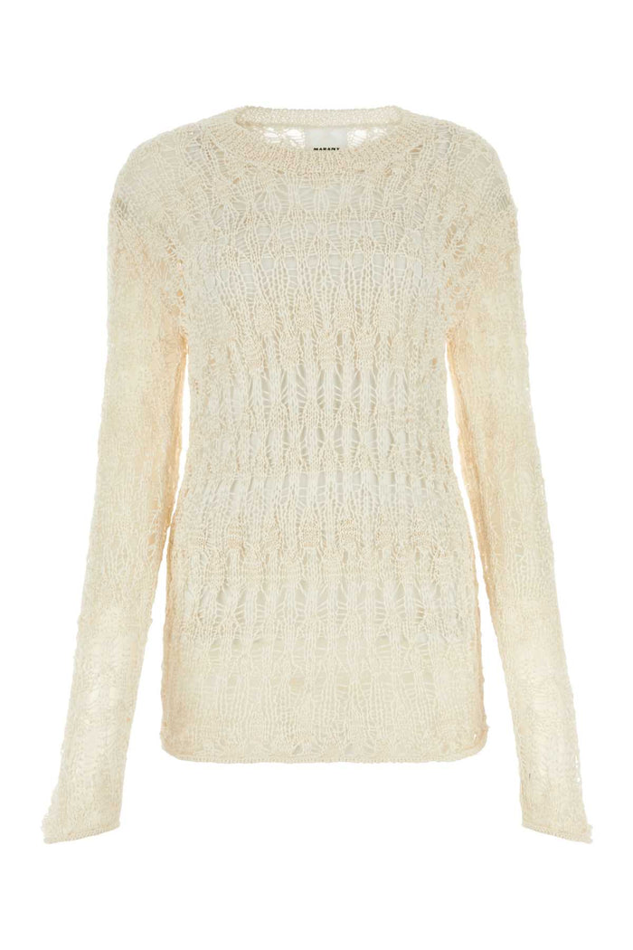 Isabel Marant Ivory Cotton Blend Cooper Sweater