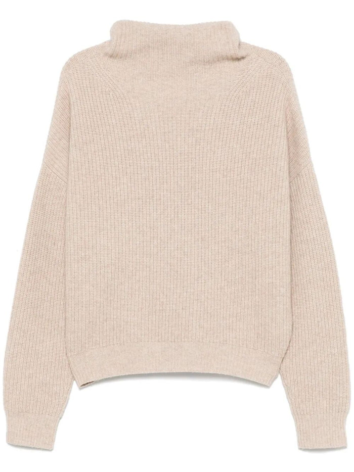 Isabel Marant Nude Neutrals Merino Turtle Neck