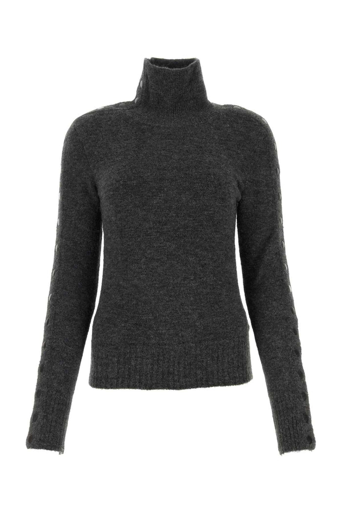 Isabel Marant Anthracite Nylon Blend Malo Sweater