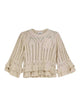 Isabel Marant Etoile Frilly Cotton Sweater With Ruffles