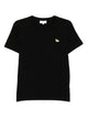Maison Kitsuné Black Crew Neck Cotton T-Shirt