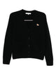 Maison Kitsuné Black Wool Cardigan