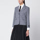 Maison Kitsuné Blue Checked Single-Breasted Blazer