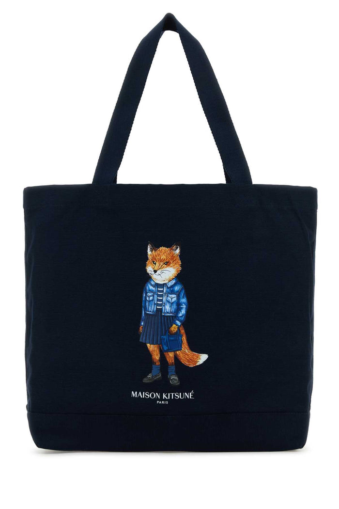 Maison Kitsuné Cotton Canvas Tote Bag