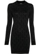 Palm Angels Monogram Jacquard Mini Dress