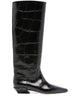 Paris Texas Bettina Croco-Print Leather Boots