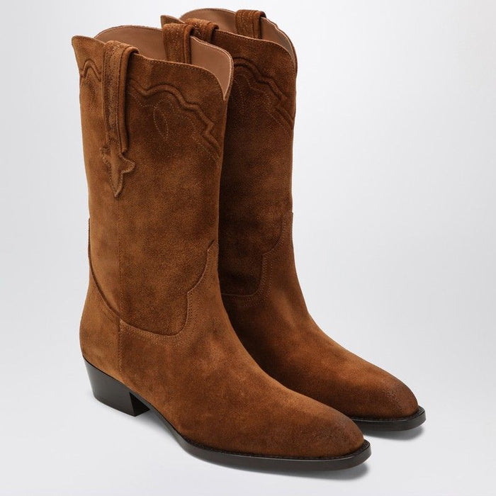 Paris Texas  Hilda Boots In Cognac Suede