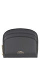A.p.c. Demi Lune Mini Leather Wallet