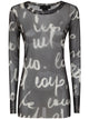 Maria Calderara Printed Tulle Sweather