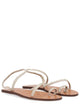 Manebi Silver Goat Leather Flats