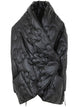 Maria Calderara Padded Wrap Choc Oversized Fluffy Hug