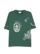 Maison Kitsuné Maison Kitsuné Art Nouveau Stamp-Print T-Shirt