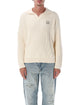 Maison Kitsuné Maison Kitsuné Fox Head Ribbed Polo Jumper