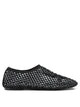 Strategia Black Mesh Rubber Ballerinas