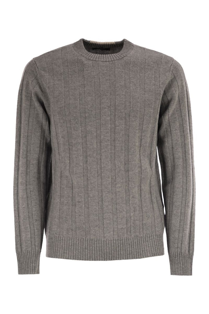 Peserico Wool And Cashmere Ribbed Jumper