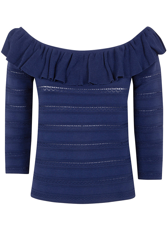 Blugirl Viscose Pointelle Sweater