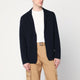 Roberto Collina  Navy Blue Cotton Jacket Cardigan