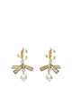 Jimmy Choo Ribbon Pearl Earrings
