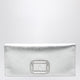 Roger Vivier Mini Pilgrim Silver Leather Pochette