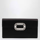 Roger Vivier Black Satin Pochette With Sexy Choc Buckle