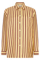 Celine Oversized Shirt In Silk Twill