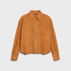 Celine Triomphe-Button Suede Shirt