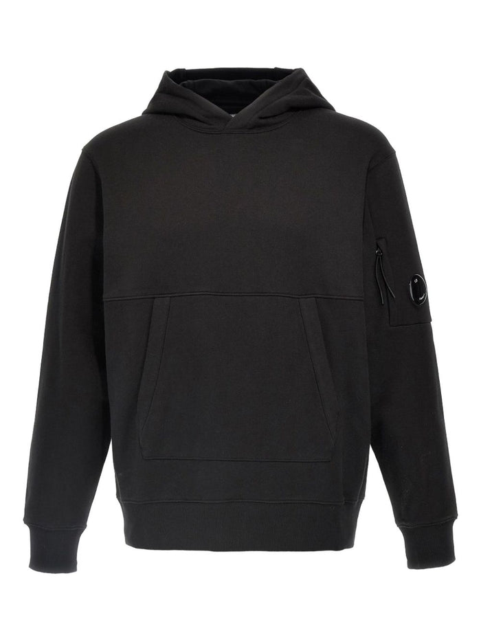 C.p.company Logo Cotton Hoodie