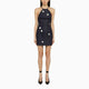 David Koma  Blue Denim Mini Dress With Mirrors