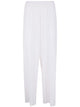 Rosso Puro Long Silk Trousers