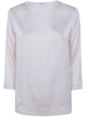 Rosso Puro 3/4 Sleeve Silk Blouse