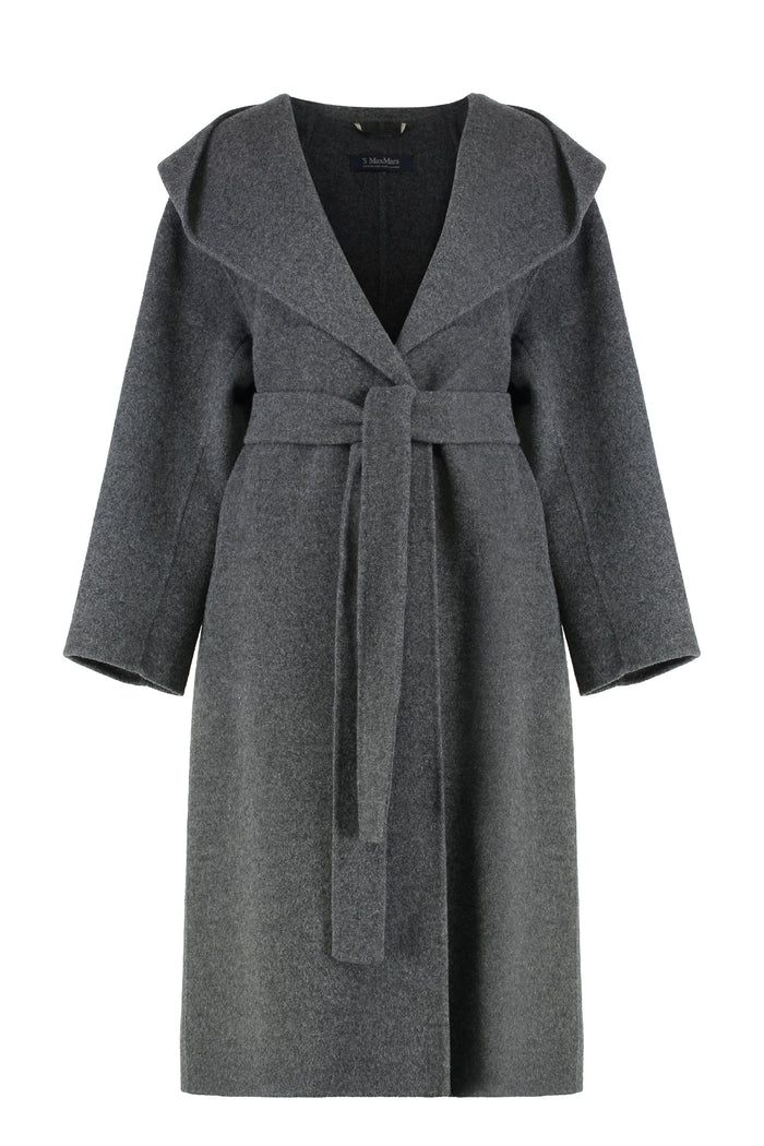 S Max Mara Coat With Hood Made Of Wool And Cashmere