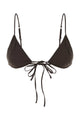 Prada Brown Stretch Poplin Bra