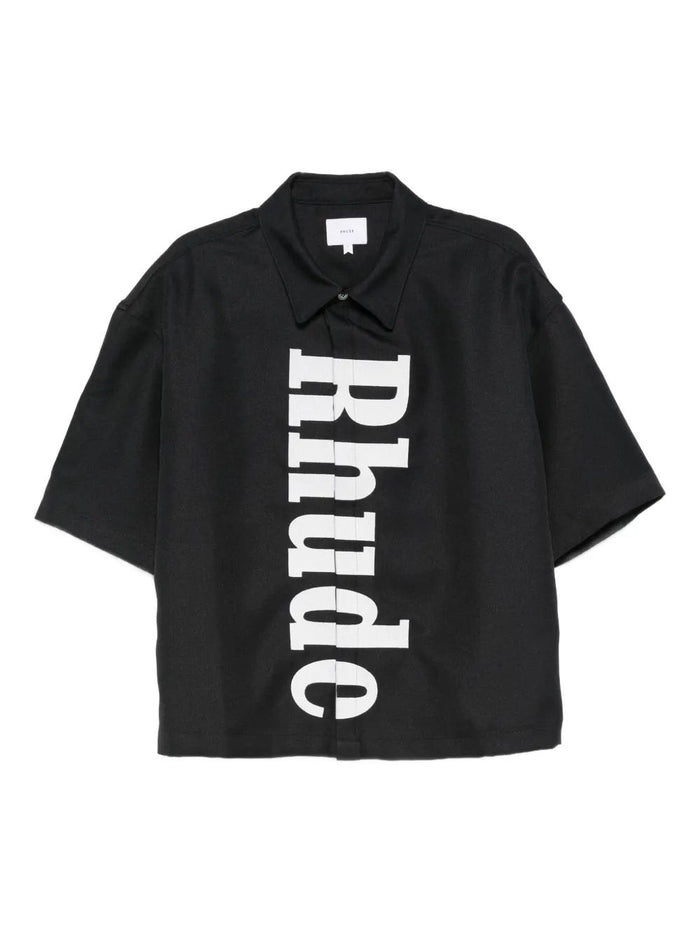 Rhude Center Logo Button Up Shirt