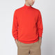 John Smedley Orange Wool Turtleneck Sweater