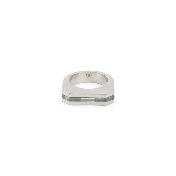 Rick Owens Palladium Crystal Hollywood Brass Ring