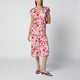 Isabel Marant Lyndsay Dress In Printed Silk Dévoré Georgette