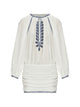 Isabel Marant Ludy Ecru Blue Cotton Dresses
