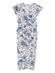 Isabel Marant Grey Terenae Dress Blue Flower Print